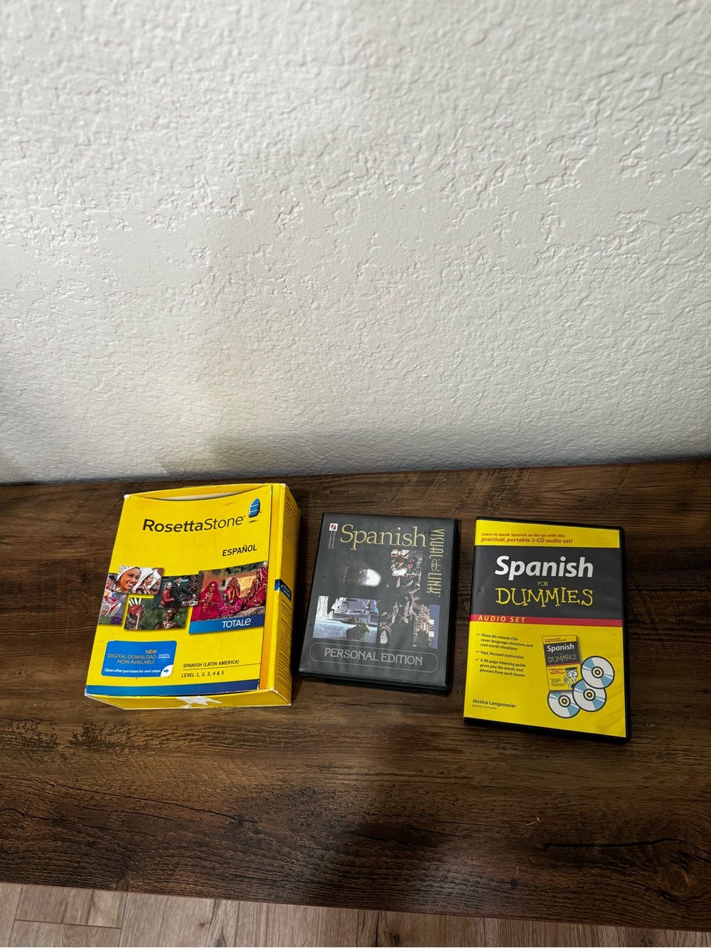Rosetta Stone & Spanish for Dummies Learning Materials